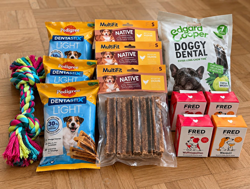 Hundesnack kauartikel set - kauartikel,